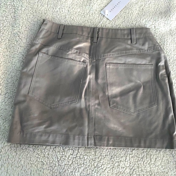 Charcoal brand Bronx Mini Skirt (Grey) - Picture 3 of 5